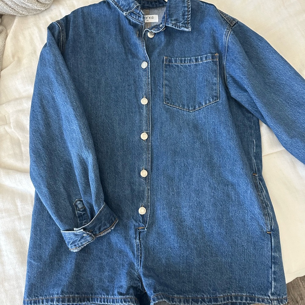 Parke denim romper